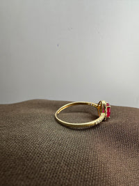 Anillo Rubí oro 14k