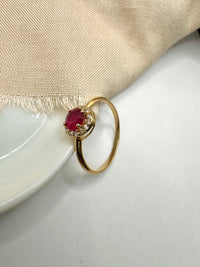 Anillo Rubí oro 14k